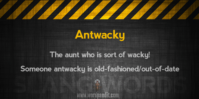 meaning of slang word antwacky
