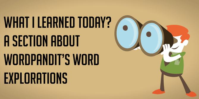 what i learned today: wordpandit's vocabulary learning