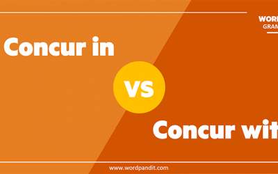 ‘Concur in’ vs. ‘Concur with’