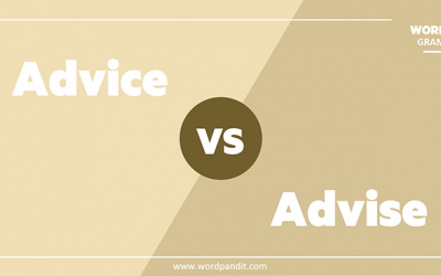 Advice Vs Advise