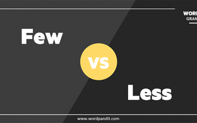 Few vs. Less