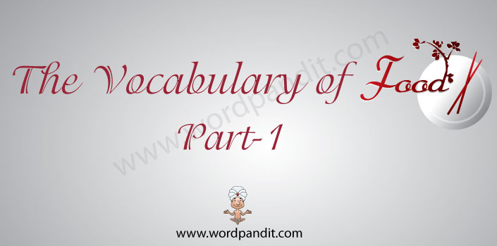 the vocabulary of food