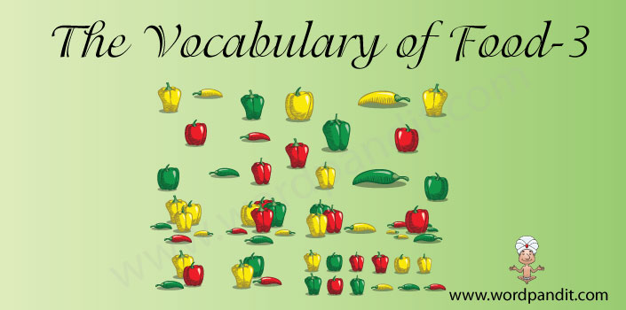 the vocabulary of food