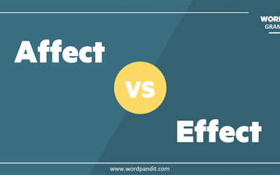 Affect vs. Effect