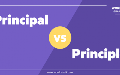 Principal vs. Principle