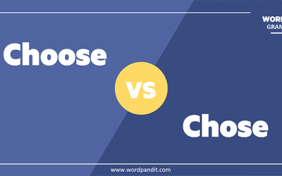 Choose vs. Chose