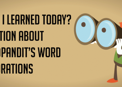 what i learned today: wordpandit's vocabulary learning