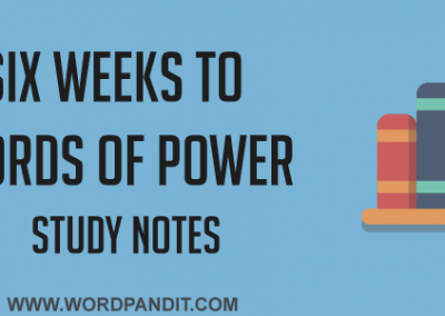 Study for Six weeks to power of Power by Wilfred Funk