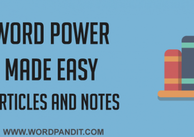 Articles for Word Power Made Easy by Norman Lewis