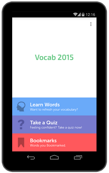 Vocabulary App for CAT, GRE, GMAT, SAT, SSC, CDS, Bank PO