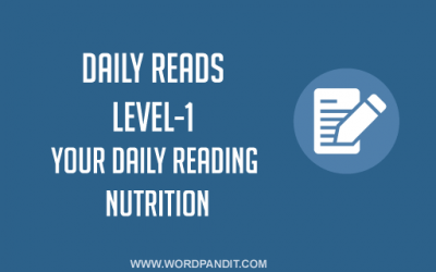 Daily Reads-1 (Level-1)