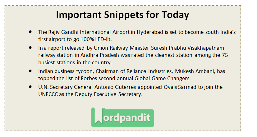 Current Affairs Quiz May 17 2017