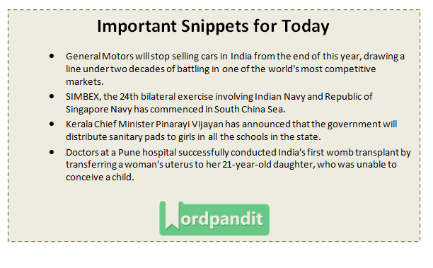 Current Affairs Quiz May 19 2017