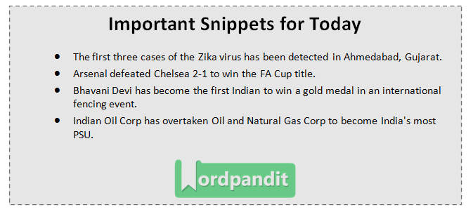 Current Affairs Quiz May 28 2017