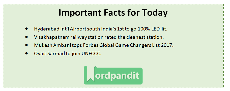 Current Affairs Today 17 May 2017