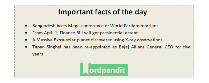 Daily Current Affairs 3 april 2017