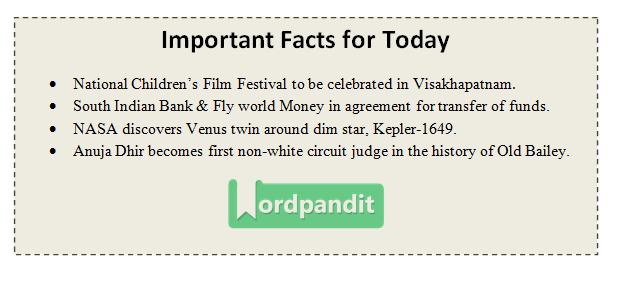 Daily Current Affairs 9 april 2017