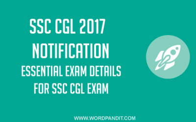 SSC CGL-2017 Notification