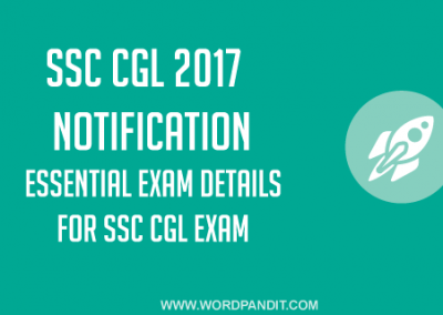 SSC CGL Notification