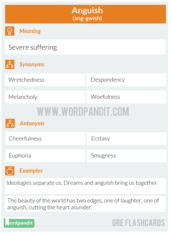 Anguish-GRE-Flashcard