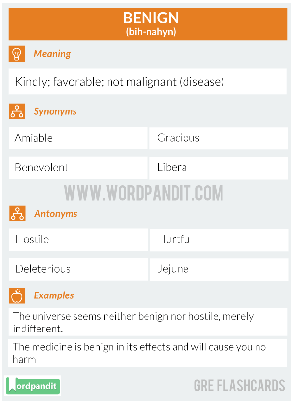 Benign-Gre-Flashcard