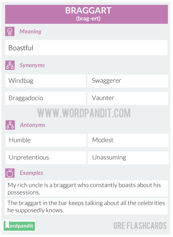 Braggart-Gre-Flashcard