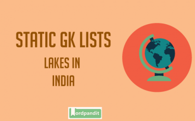 Lakes in India