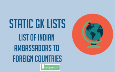 List of Indian Ambassadors to Foreign Countries