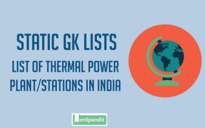 List of thermal power stations in India