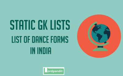 List of dance forms in India
