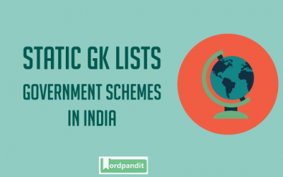 List of Govt. Schemes in India