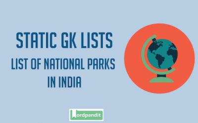 List of National Parks in India