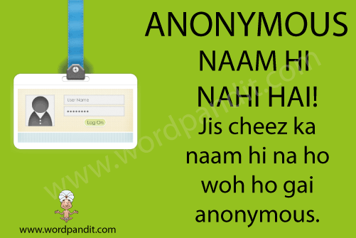 picture and mnemonic for anonymous