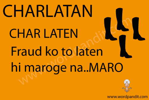 picture and mnemonic for charlatan