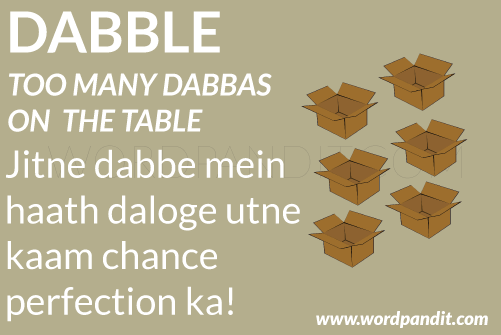 picture and mnemonic for dabble