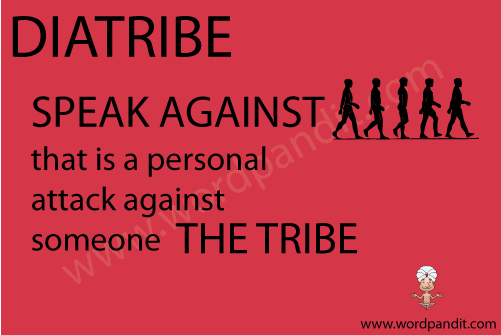 picture and mnemonic for diatribe