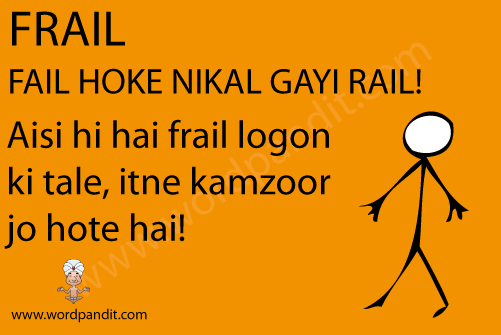 picture and mnemonic for frail