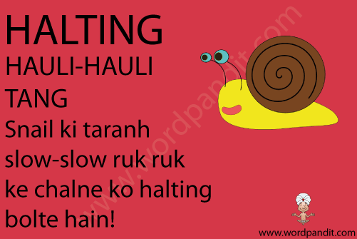 picture and mnemonic for halting