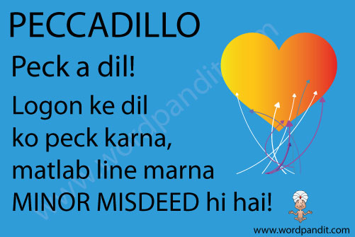 picture and mnemonic for peccadillo