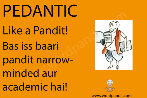 picture and mnemonic for pedantic