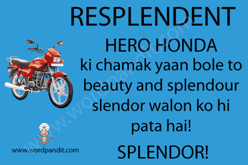 picture and mnemonic for resplendent