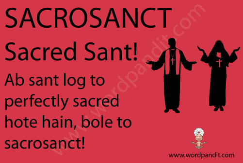 picture and mnemonic for sacrosanct