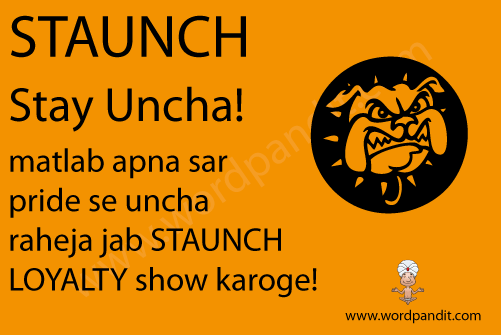 picture and mnemonic for staunch