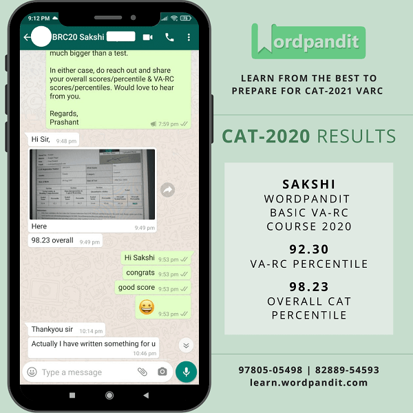 Wordpandit-CAT-scorecard