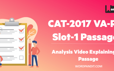 CAT 2017 Slot 1 Passage 1 Analysis