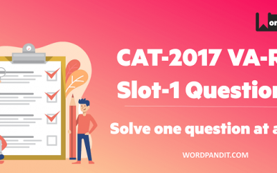 CAT 2017 VA-RC Slot-1: Question-34