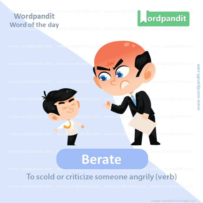 Berate Picture Vocabulary