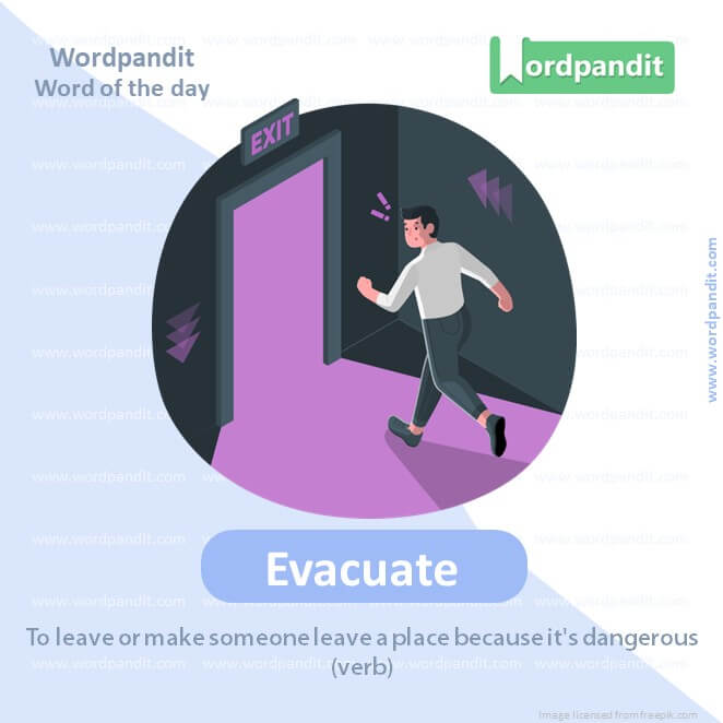 Evacuate Picture Vocabulary