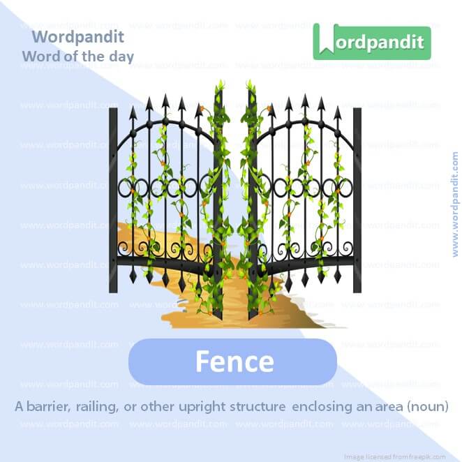 Fence Picture Vocabulary