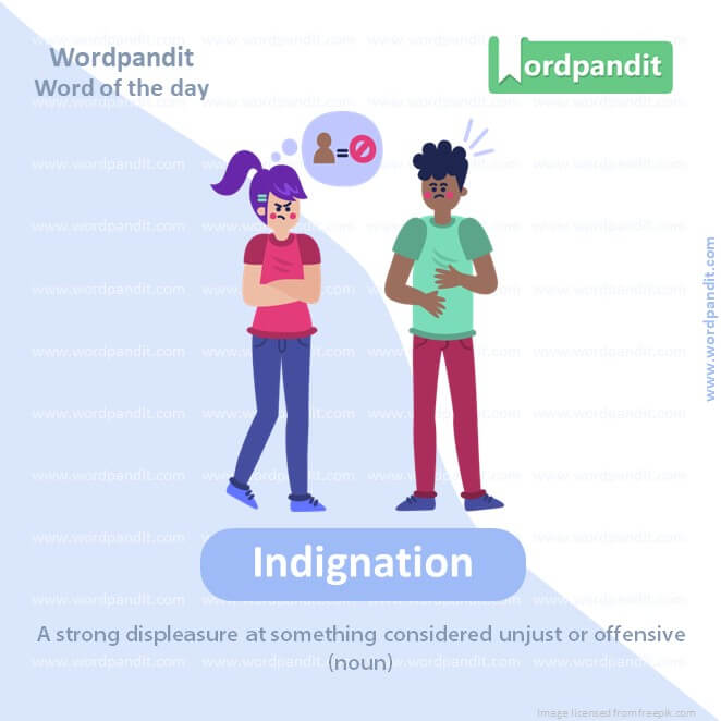 Indignation Picture Vocabulary